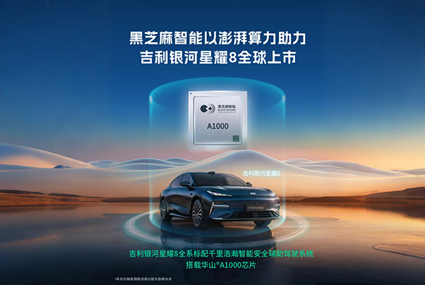 黑芝麻智能以華山A1000芯片澎湃算力,助力吉利銀河星耀8全球上市!
